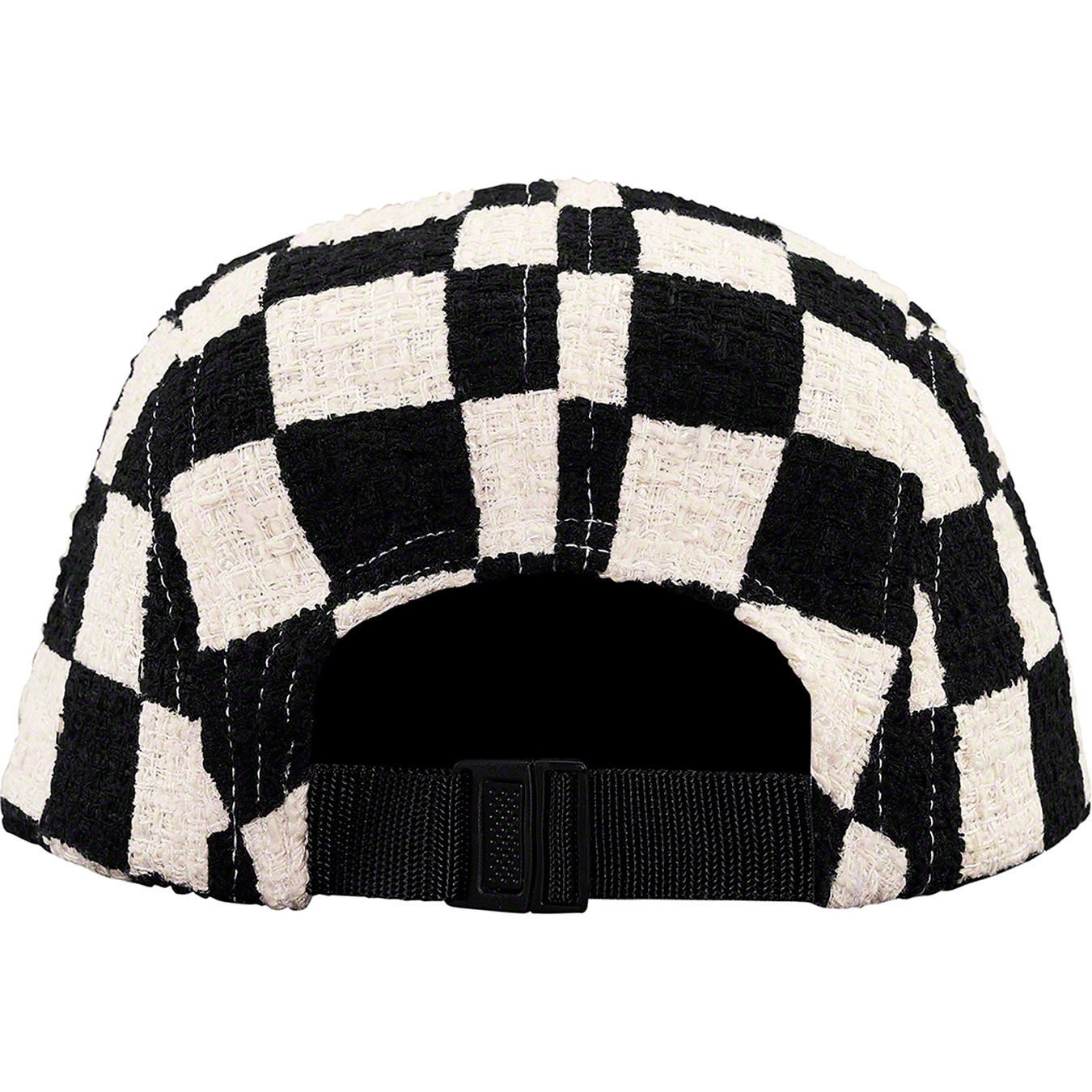 Checkerboard Bouclé Camp Cap view 7